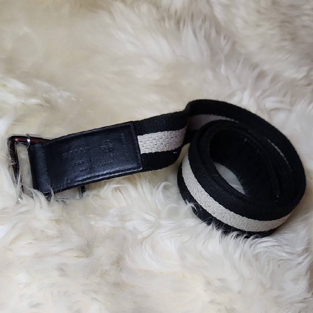 Bally Black and Gray Men's Belt